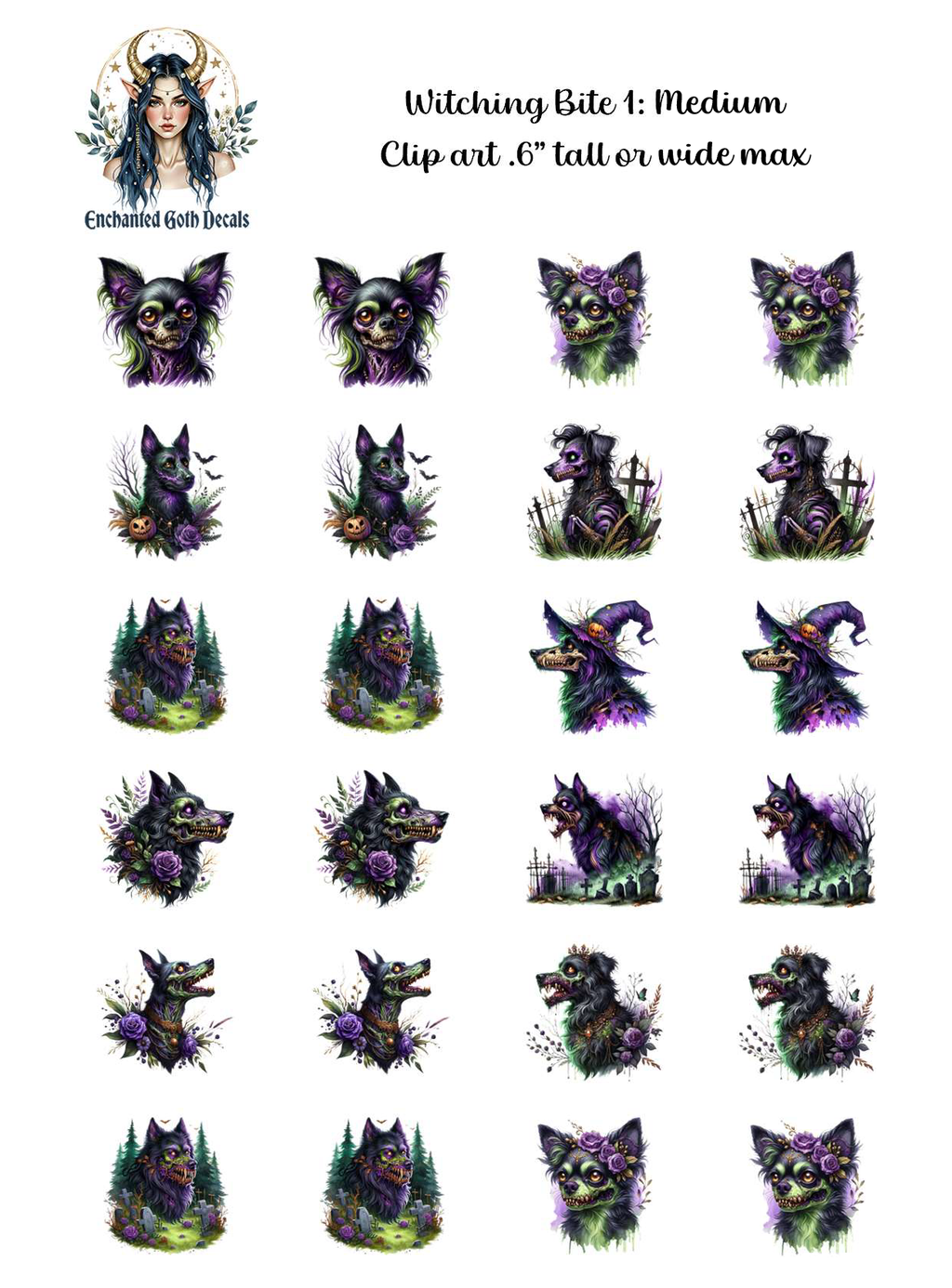 Crypt Kit Halloween Box - Clipart Decals Only Bundle