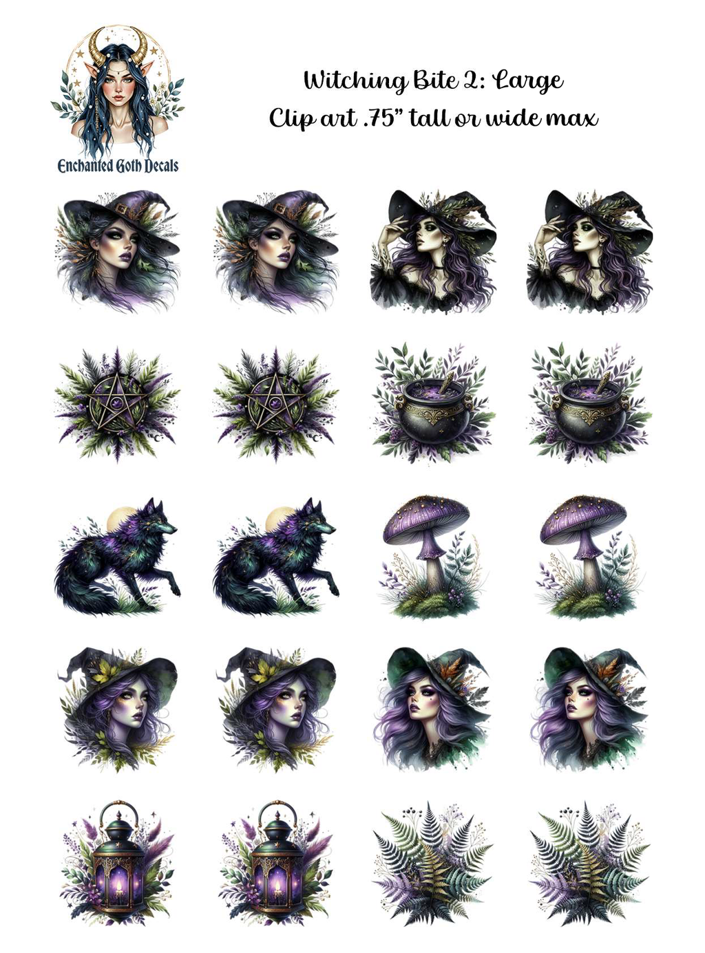 Crypt Kit Halloween Box - Clipart Decals Only Bundle
