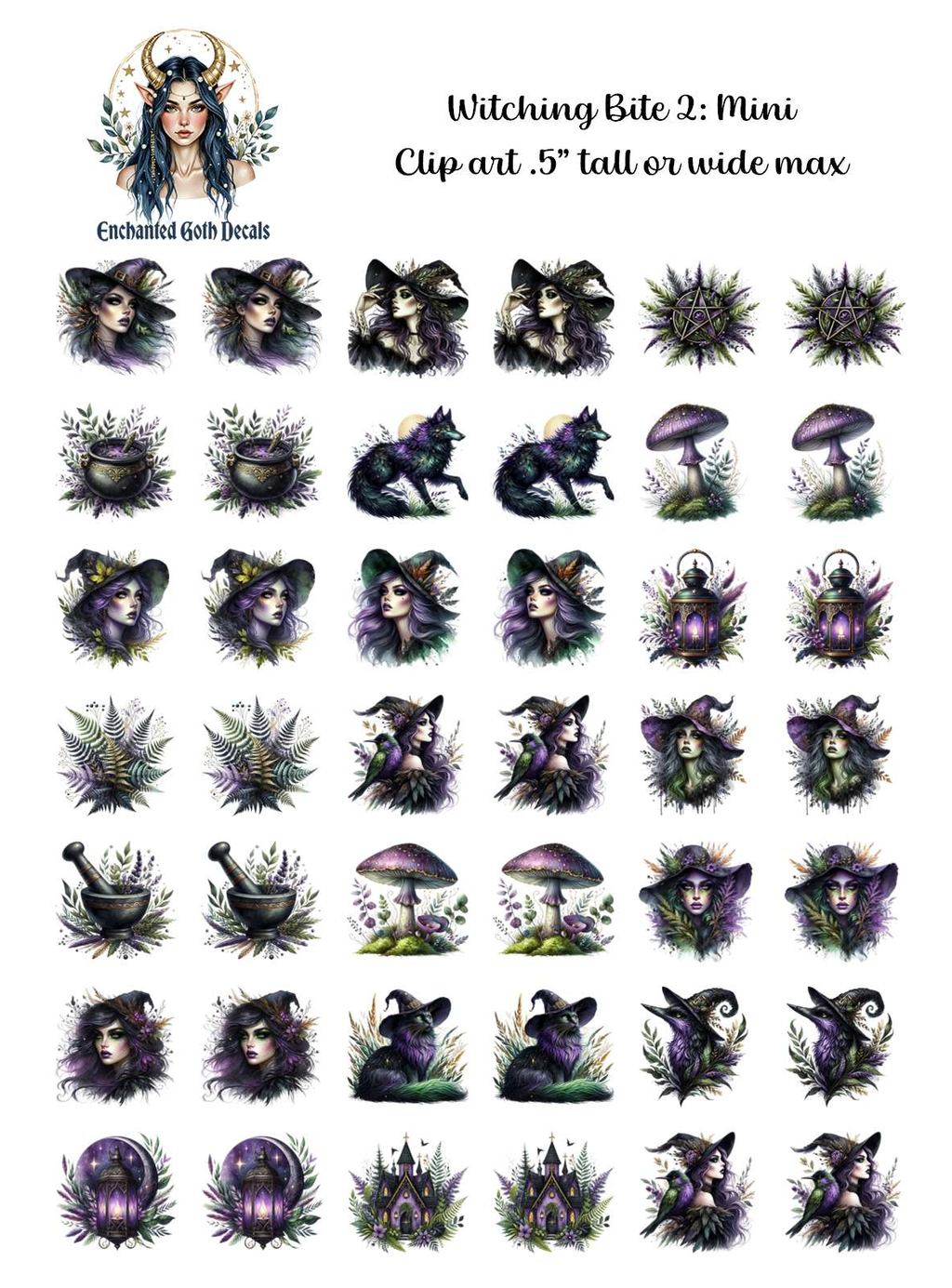 Crypt Kit Halloween Box - Clipart Decals Only Bundle