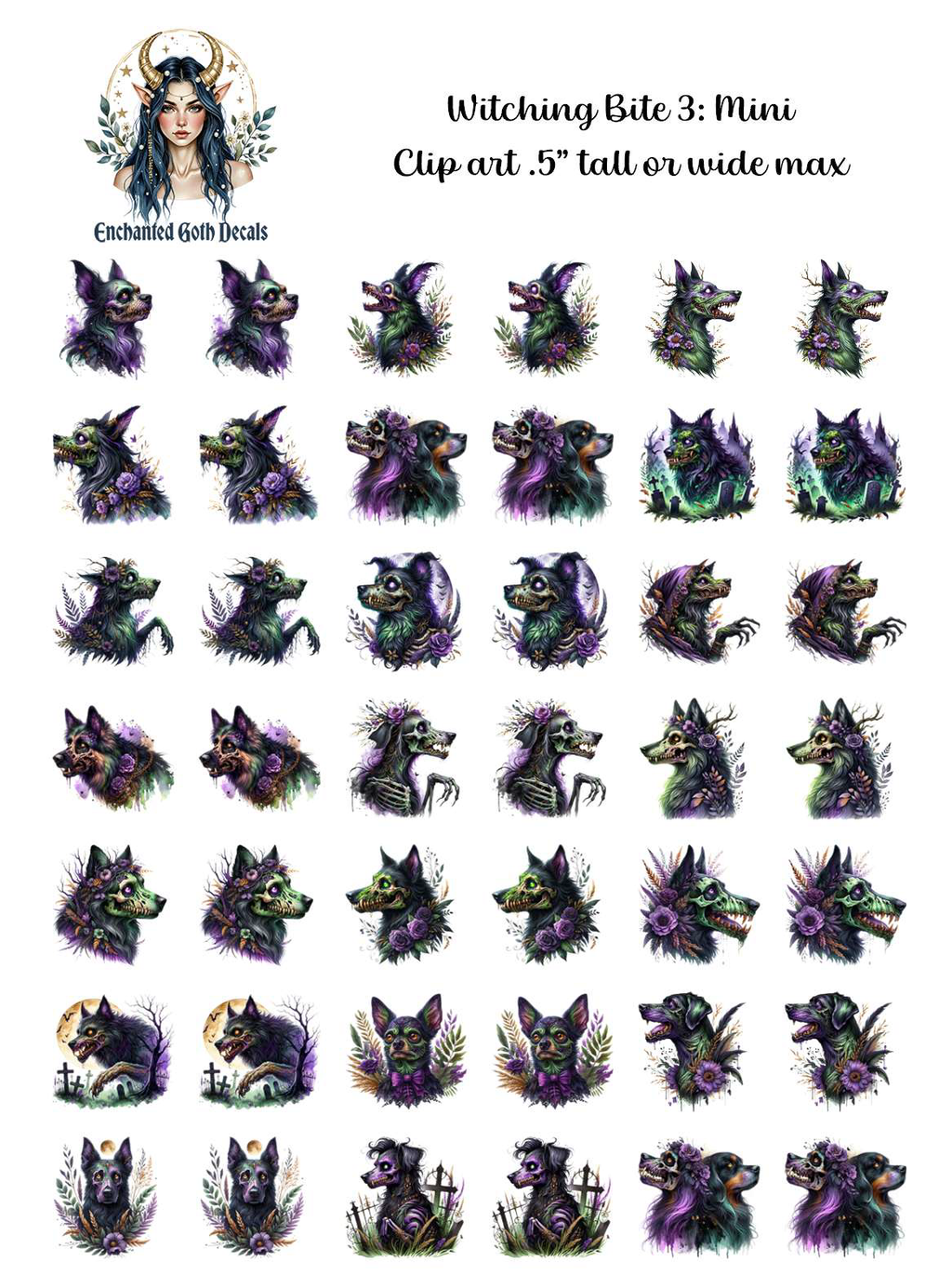 Crypt Kit Halloween Box - Clipart Decals Only Bundle