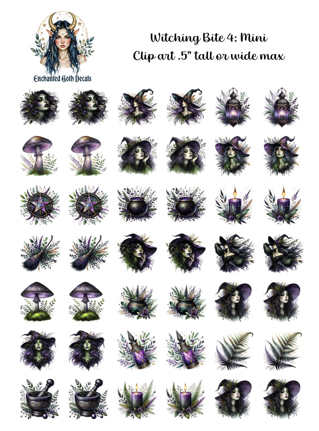 Crypt Kit Halloween Box - Clipart Decals Only Bundle