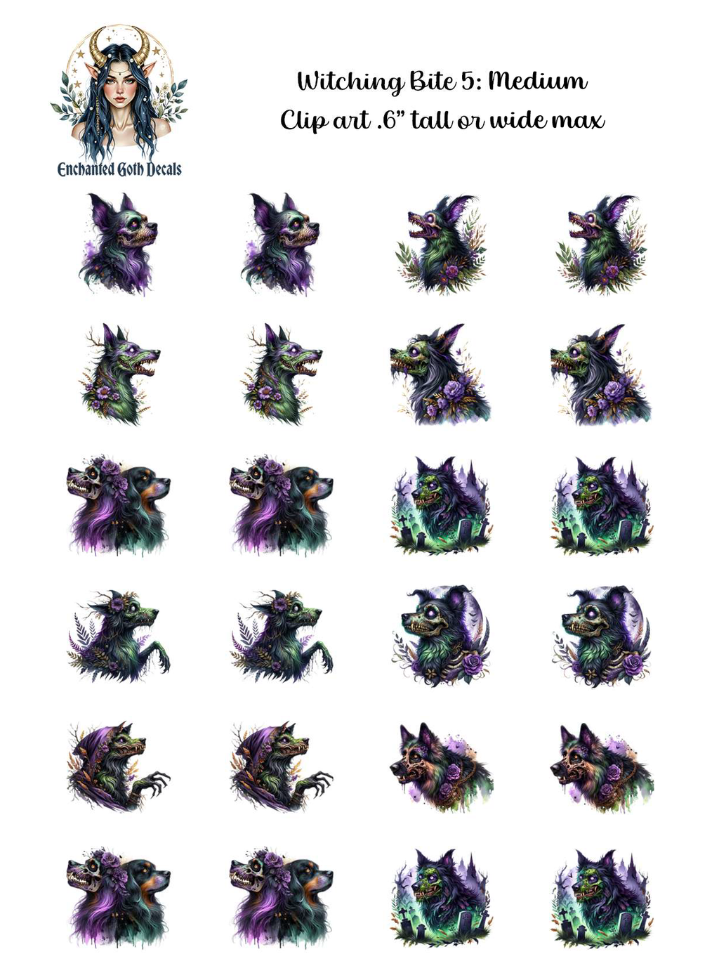 Crypt Kit Halloween Box - Clipart Decals Only Bundle