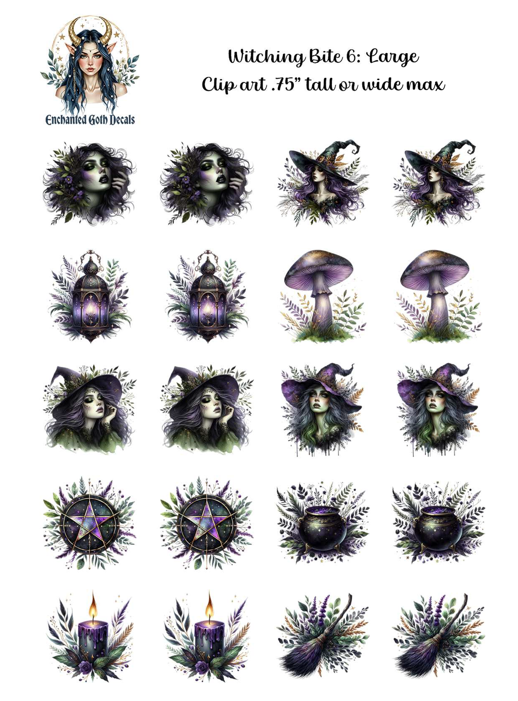 Crypt Kit Halloween Box - Clipart Decals Only Bundle