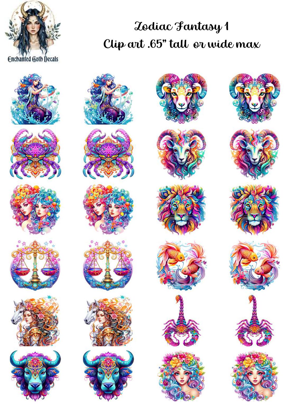 Zodiac Fantasy 1 - Clipart