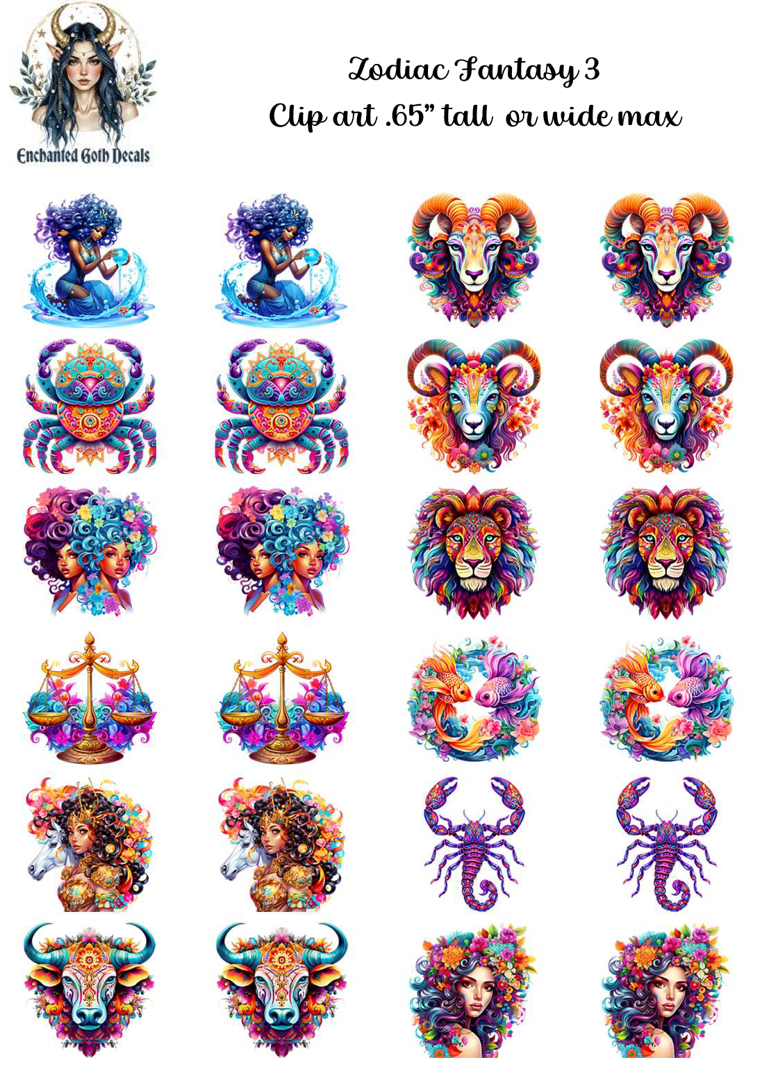 Zodiac Fantasy 3 - Clipart