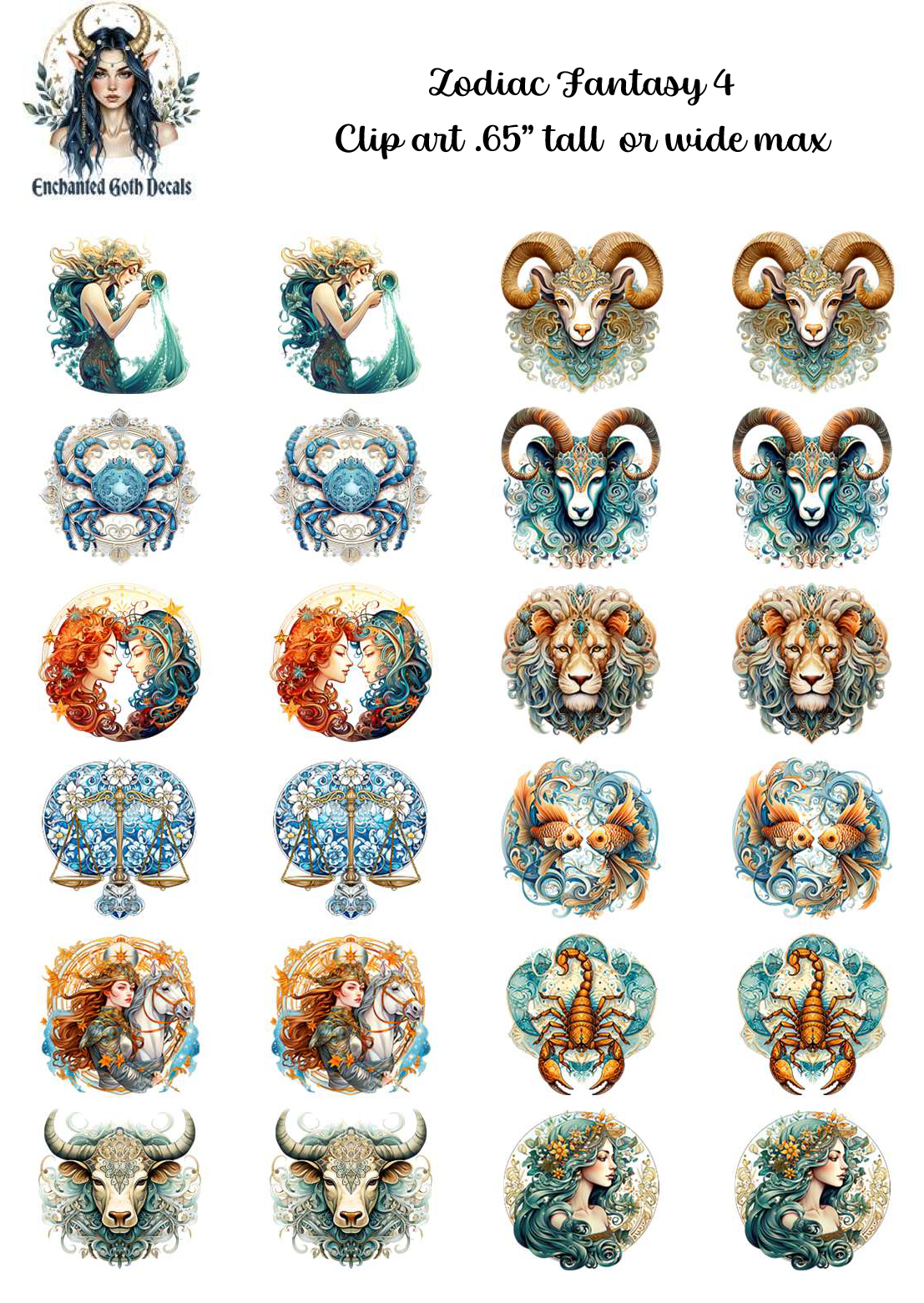 Zodiac Fantasy 4 - Clipart